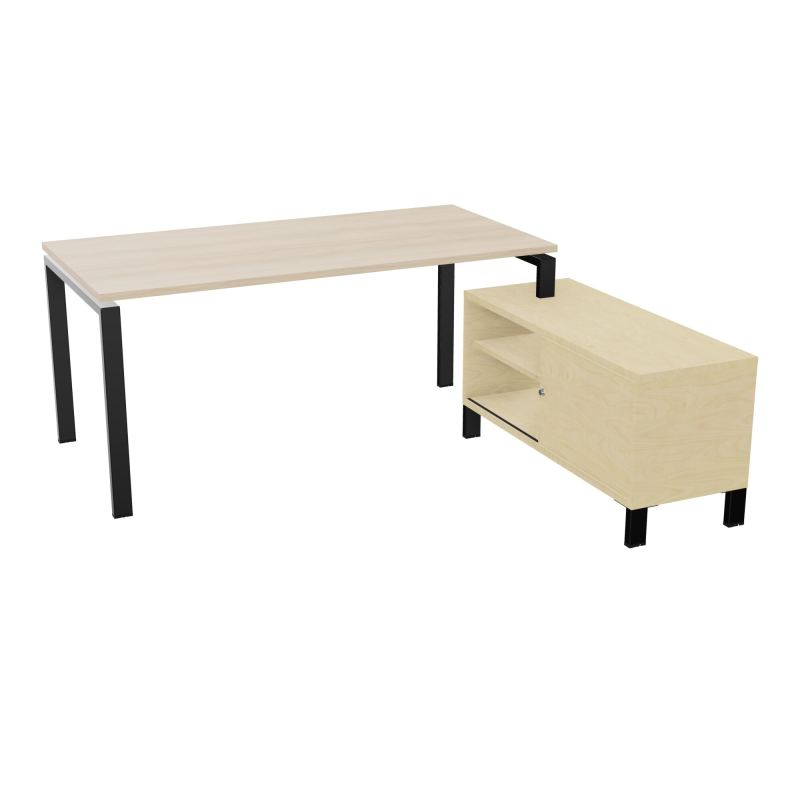 RIO BUREAU RECT. 178X168 PL 160X80 OBT + RET PORT A DROITE SIMPLE ACCES  RZ SG N8