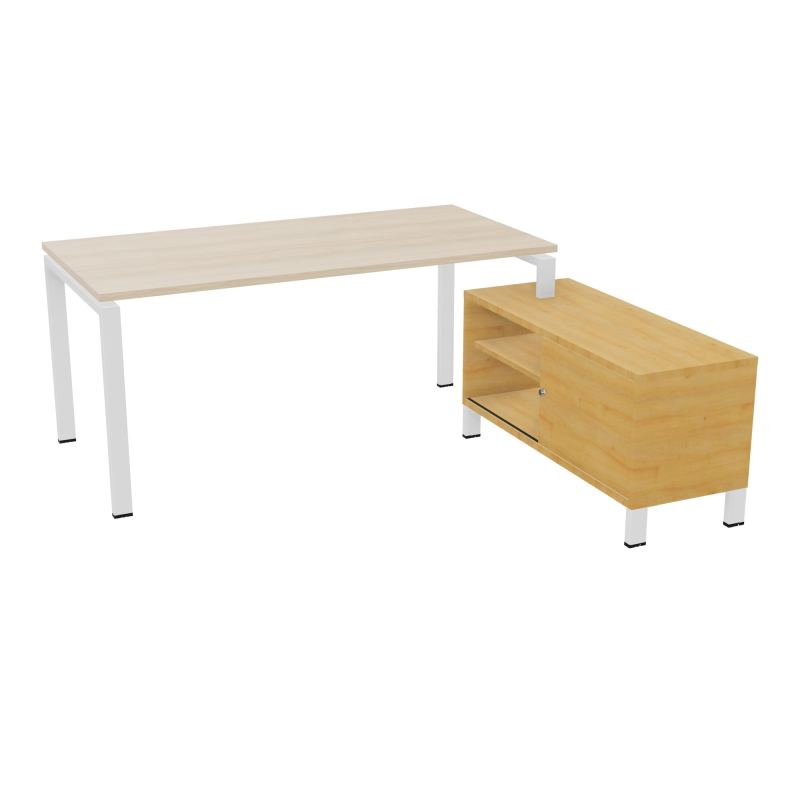 RIO BUREAU RECT. 178X168 PL 160X80 OBT + RET PORT A DROITE SIMPLE ACCES  RZ SO R5