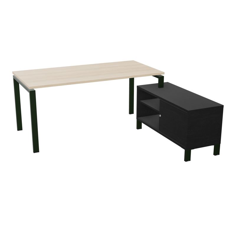 RIO BUREAU RECT. 178X168 PL 160X80 OBT + RET PORT A DROITE SIMPLE ACCES  RZ ST RK