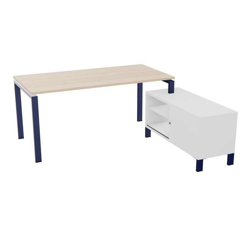 RIO BUREAU RECT. 178X168 PL 160X80 OBT + RET PORT A DROITE SIMPLE ACCES  RZ X4 MG