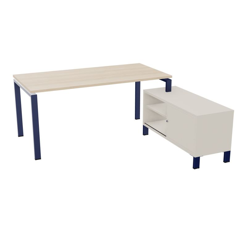 RIO BUREAU RECT. 178X168 PL 160X80 OBT + RET PORT A DROITE SIMPLE ACCES  RZ X4 N5