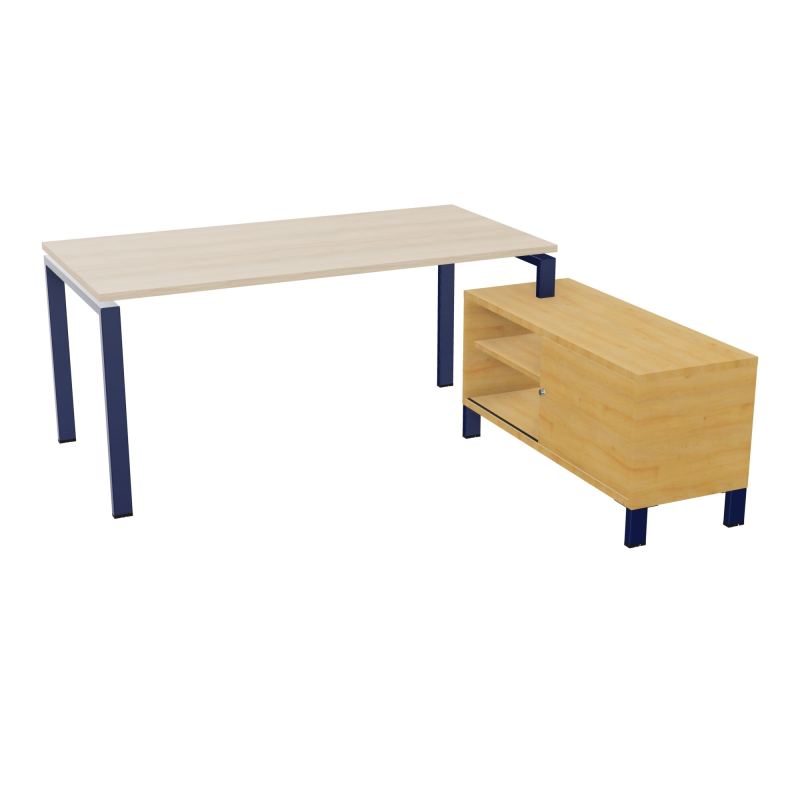 RIO BUREAU RECT. 178X168 PL 160X80 OBT + RET PORT A DROITE SIMPLE ACCES  RZ X4 R5