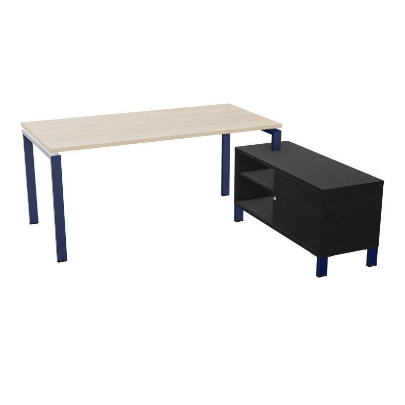 RIO BUREAU RECT. 178X168 PL 160X80 OBT + RET PORT A DROITE SIMPLE ACCES  RZ X4 RK