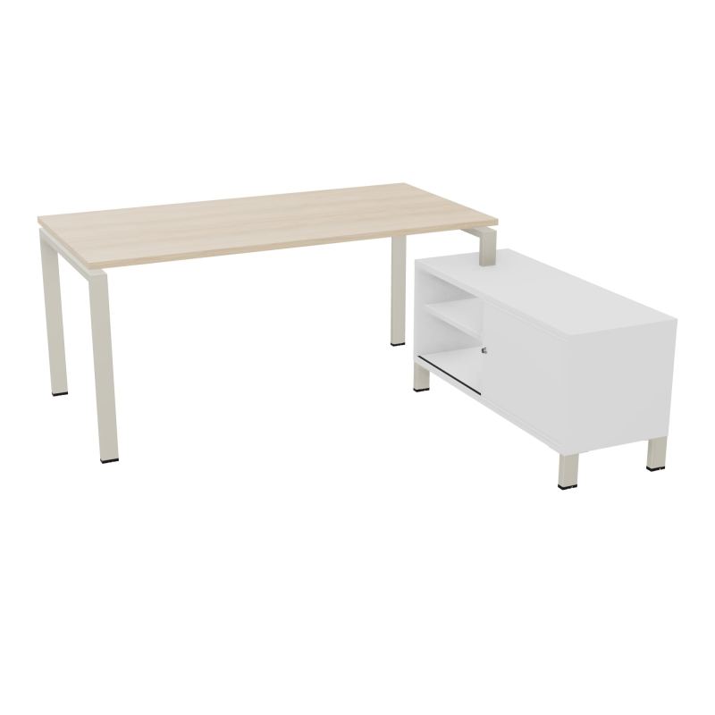 RIO BUREAU RECT. 178X168 PL 160X80 OBT + RET PORT A DROITE SIMPLE ACCES  RZ ZC MG