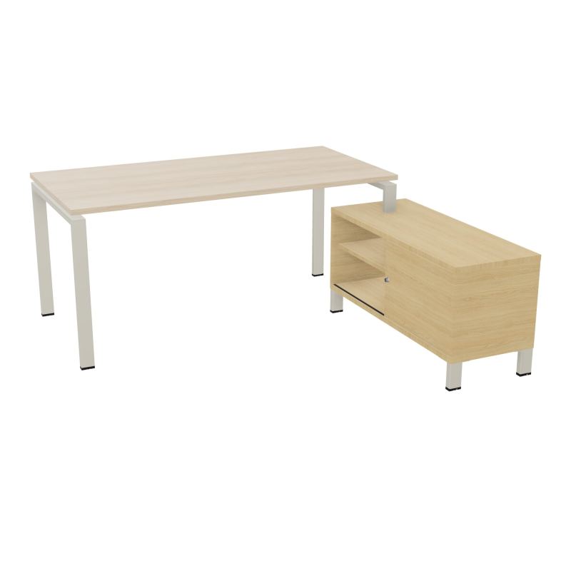 RIO BUREAU RECT. 178X168 PL 160X80 OBT + RET PORT A DROITE SIMPLE ACCES  RZ ZC R1
