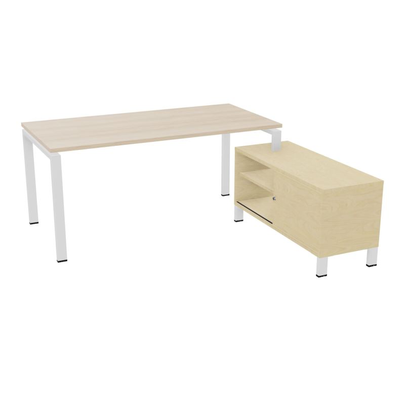 RIO BUREAU RECT. 178X168 PL 160X80 OBT + RET PORT A DROITE SIMPLE ACCES  RZ ZO N8