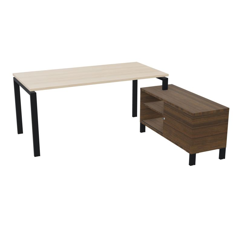 RIO BUREAU RECT. 178X168 PL 160X80 OBT + RET PORT A DROITE SIMPLE ACCES  RZ ZP N6