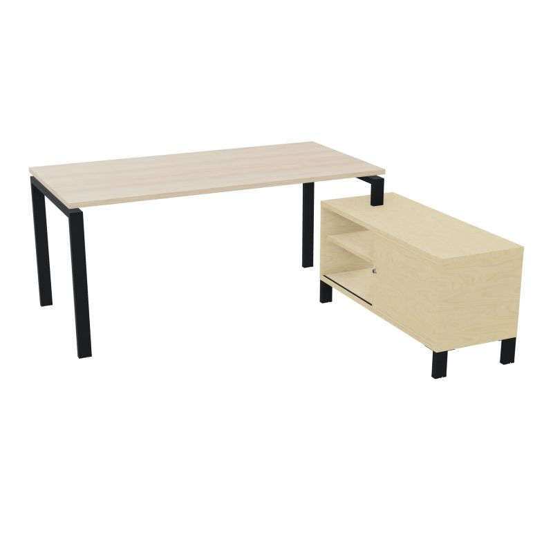 RIO BUREAU RECT. 178X168 PL 160X80 OBT + RET PORT A DROITE SIMPLE ACCES  RZ ZP N8