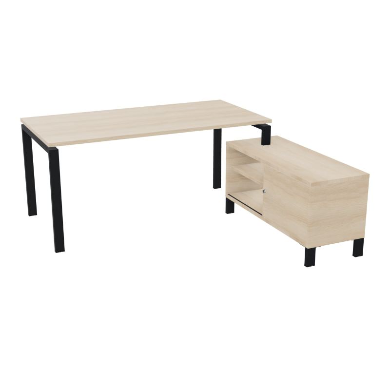 RIO BUREAU RECT. 178X168 PL 160X80 OBT + RET PORT A DROITE SIMPLE ACCES  RZ ZP RZ