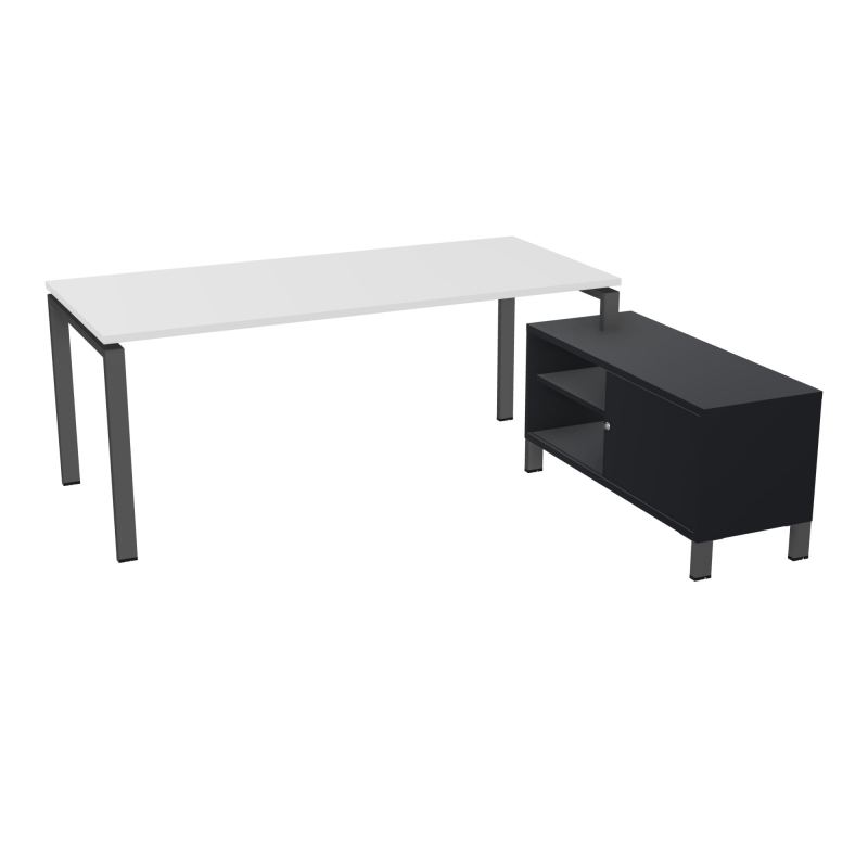 RIO BUREAU RECT. 198X168 PL 180X80 OBT + RET PORT A DROITE SIMPLE ACCES  MG SC R9
