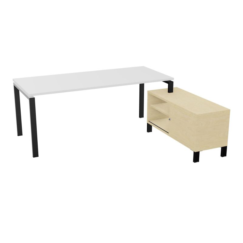 RIO BUREAU RECT. 198X168 PL 180X80 OBT + RET PORT A DROITE SIMPLE ACCES  MG SG N8