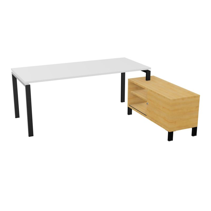 RIO BUREAU RECT. 198X168 PL 180X80 OBT + RET PORT A DROITE SIMPLE ACCES  MG SG R5