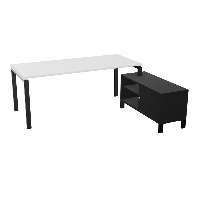 RIO BUREAU RECT. 198X168 PL 180X80 OBT + RET PORT A DROITE SIMPLE ACCES  MG SG RK