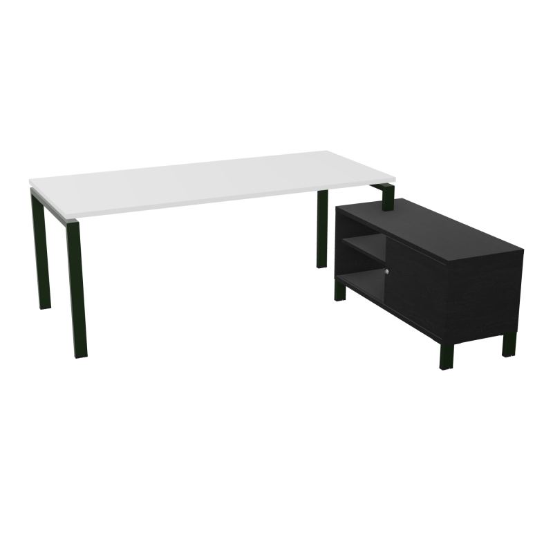 RIO BUREAU RECT. 198X168 PL 180X80 OBT + RET PORT A DROITE SIMPLE ACCES  MG ST RK