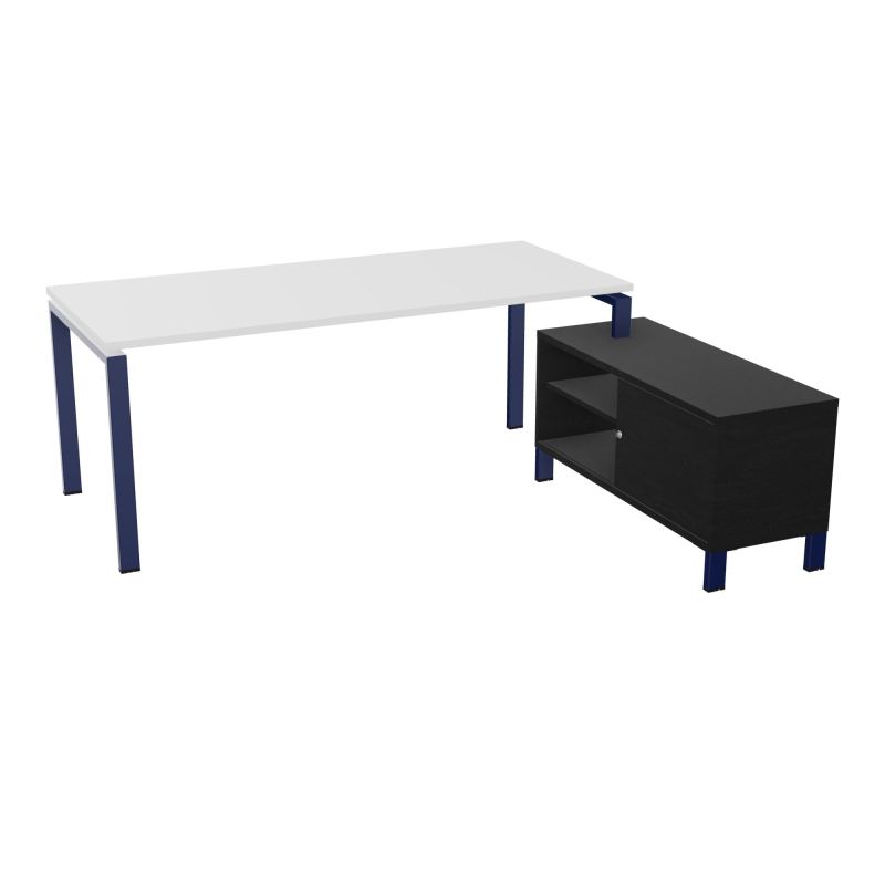 RIO BUREAU RECT. 198X168 PL 180X80 OBT + RET PORT A DROITE SIMPLE ACCES  MG X4 RK