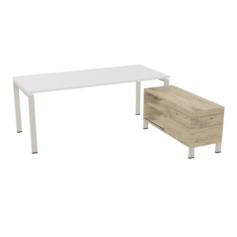 RIO BUREAU RECT. 198X168 PL 180X80 OBT + RET PORT A DROITE SIMPLE ACCES  MG ZC R3