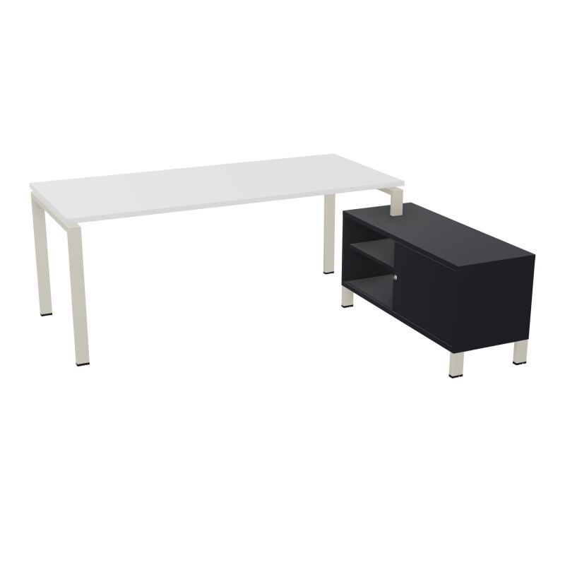 RIO BUREAU RECT. 198X168 PL 180X80 OBT + RET PORT A DROITE SIMPLE ACCES  MG ZC R9
