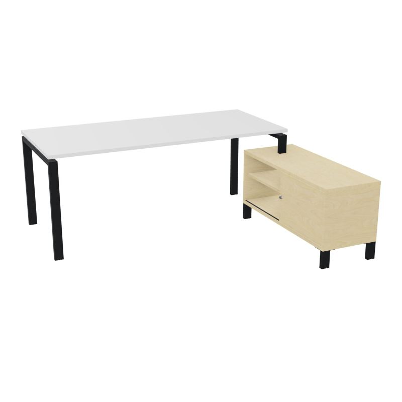 RIO BUREAU RECT. 198X168 PL 180X80 OBT + RET PORT A DROITE SIMPLE ACCES  MG ZP N8