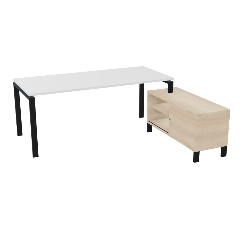 RIO BUREAU RECT. 198X168 PL 180X80 OBT + RET PORT A DROITE SIMPLE ACCES  MG ZP RZ