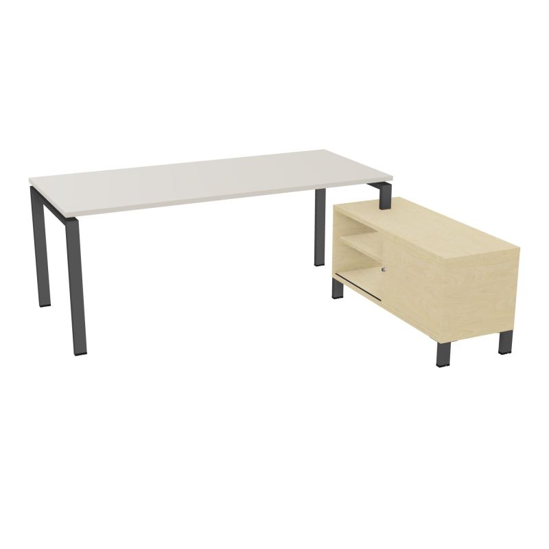 RIO BUREAU RECT. 198X168 PL 180X80 OBT + RET PORT A DROITE SIMPLE ACCES  N5 SC N8