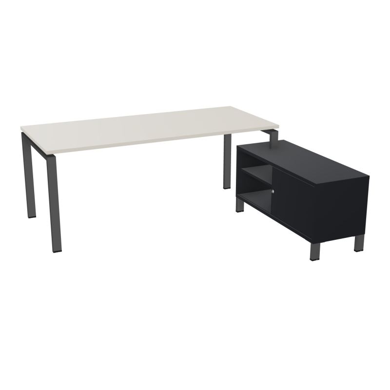 RIO BUREAU RECT. 198X168 PL 180X80 OBT + RET PORT A DROITE SIMPLE ACCES  N5 SC R9
