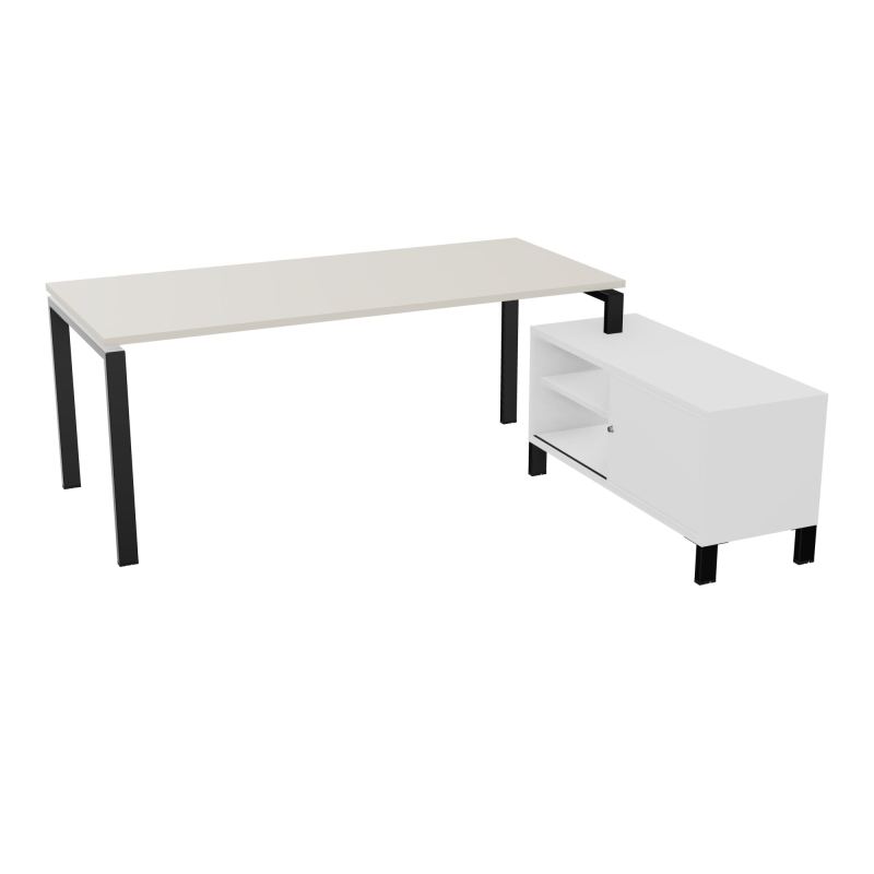RIO BUREAU RECT. 198X168 PL 180X80 OBT + RET PORT A DROITE SIMPLE ACCES  N5 SG MG