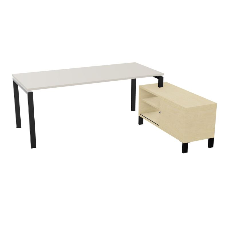 RIO BUREAU RECT. 198X168 PL 180X80 OBT + RET PORT A DROITE SIMPLE ACCES  N5 SG N8