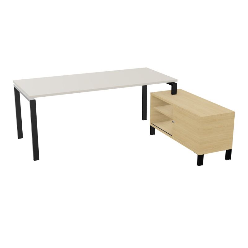 RIO BUREAU RECT. 198X168 PL 180X80 OBT + RET PORT A DROITE SIMPLE ACCES  N5 SG R1