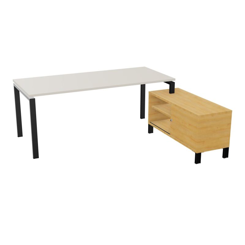 RIO BUREAU RECT. 198X168 PL 180X80 OBT + RET PORT A DROITE SIMPLE ACCES  N5 SG R5