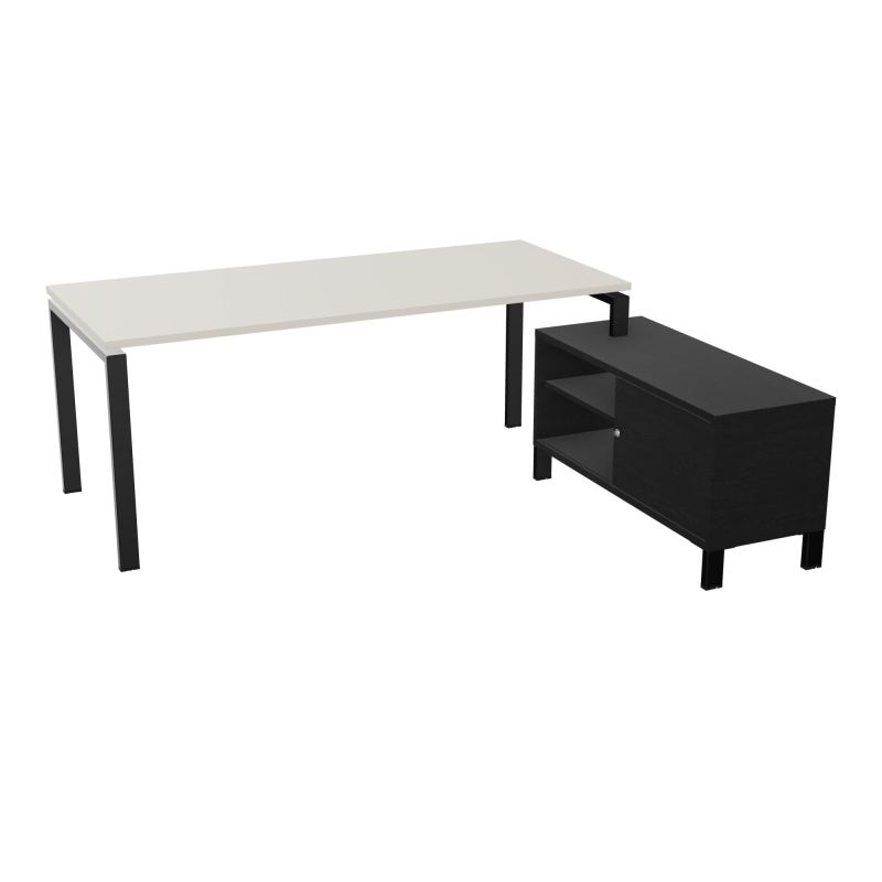 RIO BUREAU RECT. 198X168 PL 180X80 OBT + RET PORT A DROITE SIMPLE ACCES  N5 SG RK