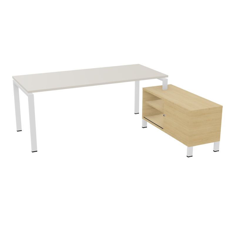 RIO BUREAU RECT. 198X168 PL 180X80 OBT + RET PORT A DROITE SIMPLE ACCES  N5 SO R1