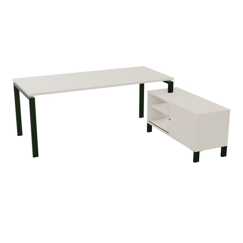 RIO BUREAU RECT. 198X168 PL 180X80 OBT + RET PORT A DROITE SIMPLE ACCES  N5 ST N5