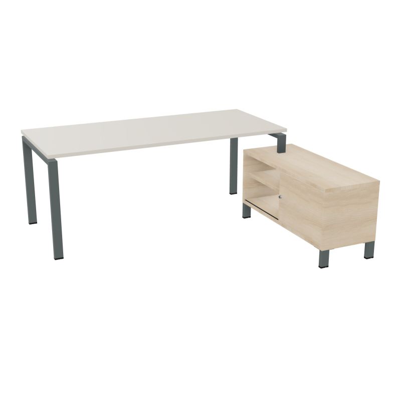RIO BUREAU RECT. 198X168 PL 180X80 OBT + RET PORT A DROITE SIMPLE ACCES  N5 SU RZ