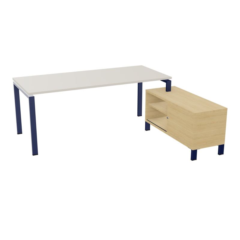 RIO BUREAU RECT. 198X168 PL 180X80 OBT + RET PORT A DROITE SIMPLE ACCES  N5 X4 R1