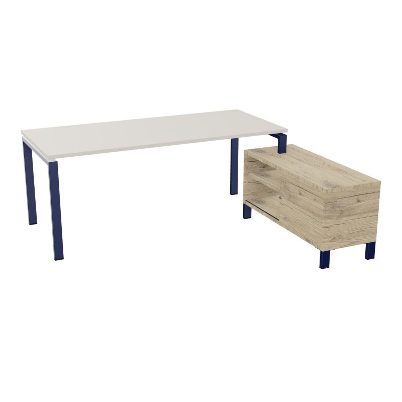 RIO BUREAU RECT. 198X168 PL 180X80 OBT + RET PORT A DROITE SIMPLE ACCES  N5 X4 R3