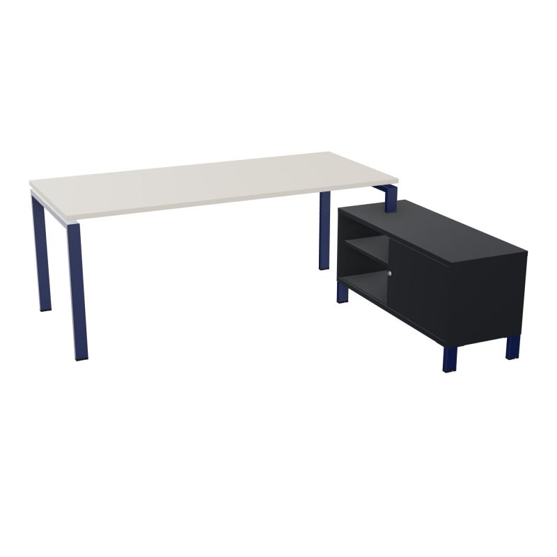 RIO BUREAU RECT. 198X168 PL 180X80 OBT + RET PORT A DROITE SIMPLE ACCES  N5 X4 R9