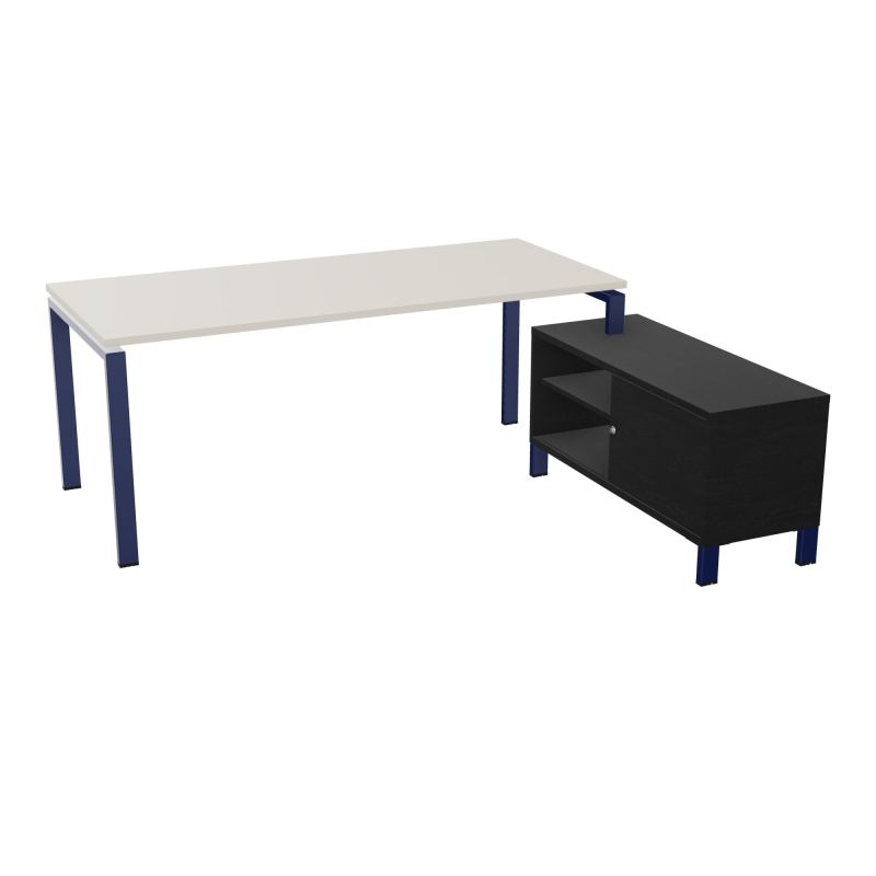 RIO BUREAU RECT. 198X168 PL 180X80 OBT + RET PORT A DROITE SIMPLE ACCES  N5 X4 RK