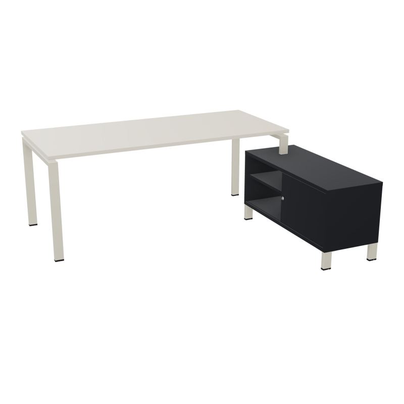 RIO BUREAU RECT. 198X168 PL 180X80 OBT + RET PORT A DROITE SIMPLE ACCES  N5 ZC R9