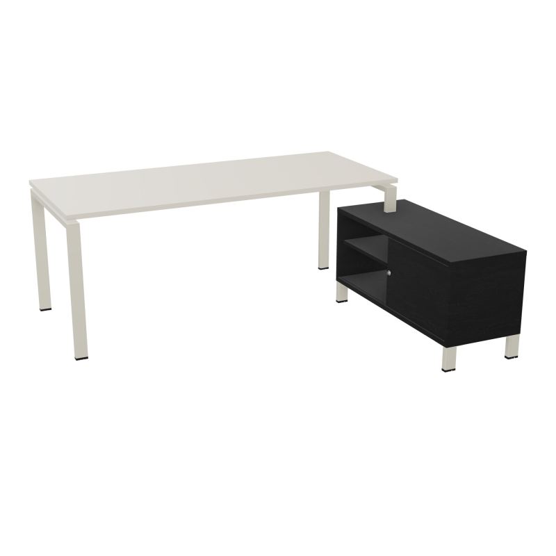 RIO BUREAU RECT. 198X168 PL 180X80 OBT + RET PORT A DROITE SIMPLE ACCES  N5 ZC RK