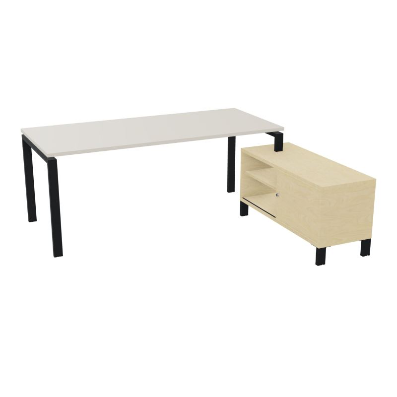 RIO BUREAU RECT. 198X168 PL 180X80 OBT + RET PORT A DROITE SIMPLE ACCES  N5 ZP N8