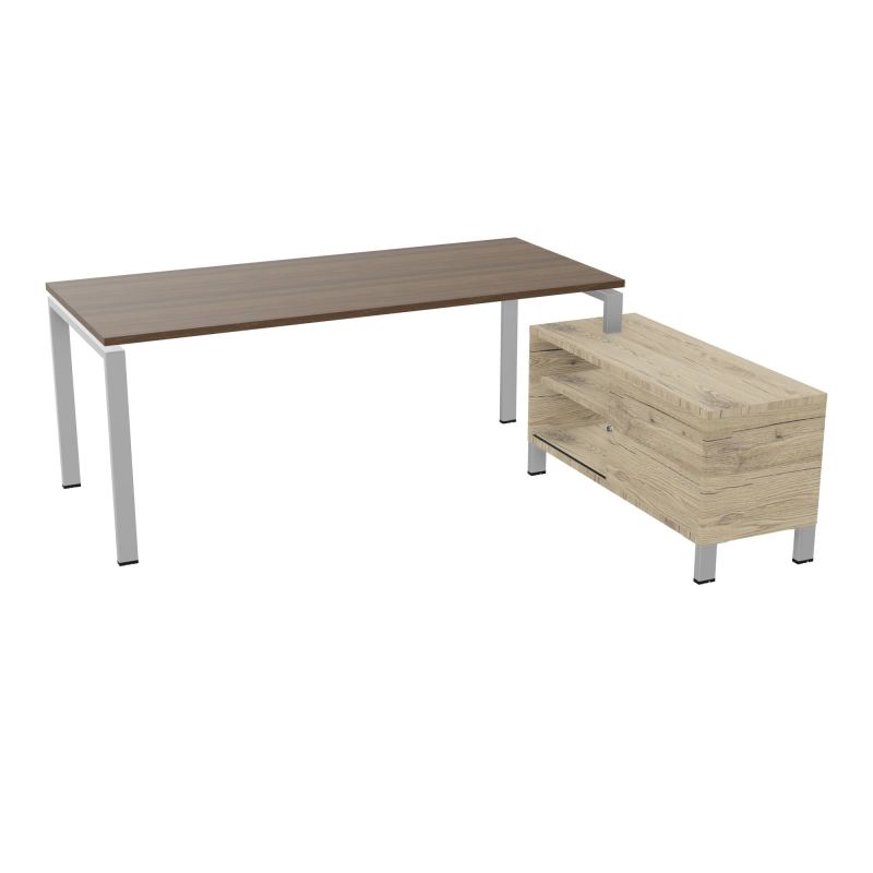 RIO BUREAU RECT. 198X168 PL 180X80 OBT + RET PORT A DROITE SIMPLE ACCES  N6 SA R3