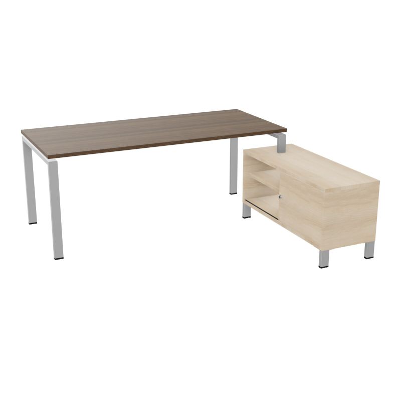 RIO BUREAU RECT. 198X168 PL 180X80 OBT + RET PORT A DROITE SIMPLE ACCES  N6 SA RZ