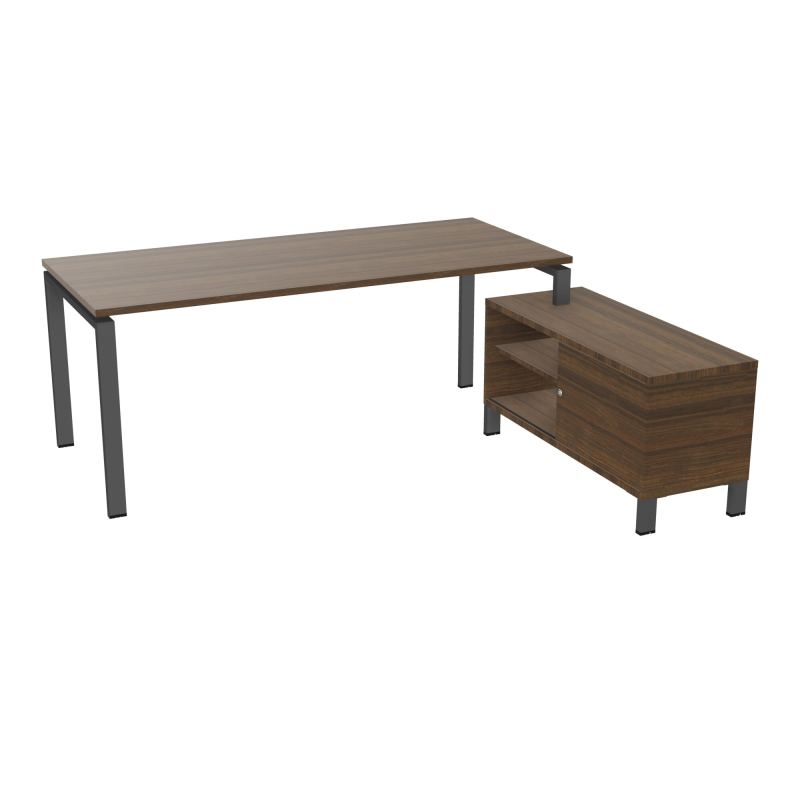 RIO BUREAU RECT. 198X168 PL 180X80 OBT + RET PORT A DROITE SIMPLE ACCES  N6 SC N6