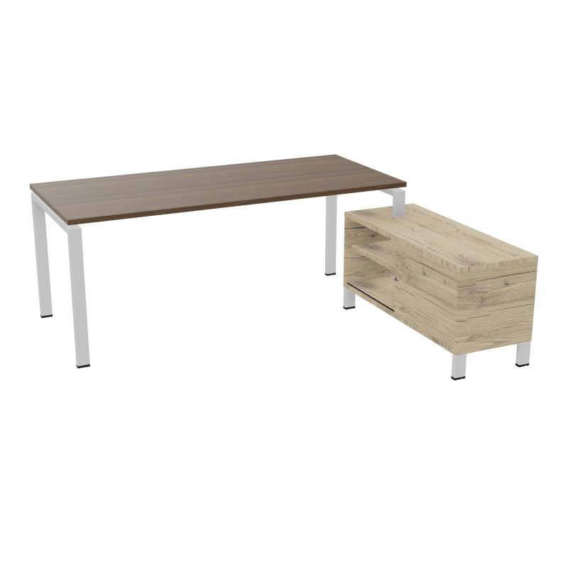 RIO BUREAU RECT. 198X168 PL 180X80 OBT + RET PORT A DROITE SIMPLE ACCES  N6 SD R3