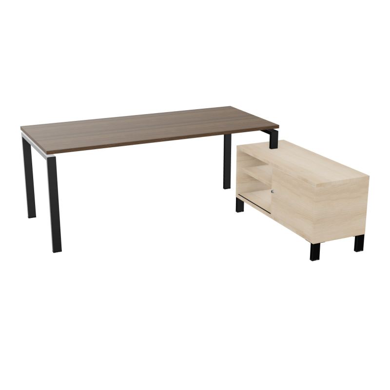 RIO BUREAU RECT. 198X168 PL 180X80 OBT + RET PORT A DROITE SIMPLE ACCES  N6 SG RZ