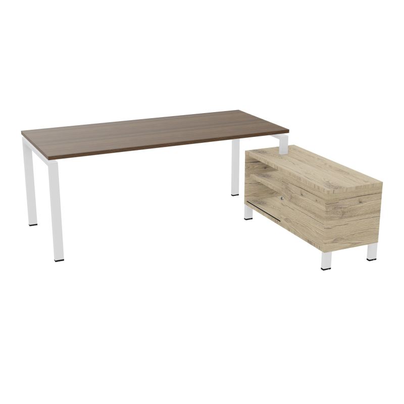RIO BUREAU RECT. 198X168 PL 180X80 OBT + RET PORT A DROITE SIMPLE ACCES  N6 SO R3