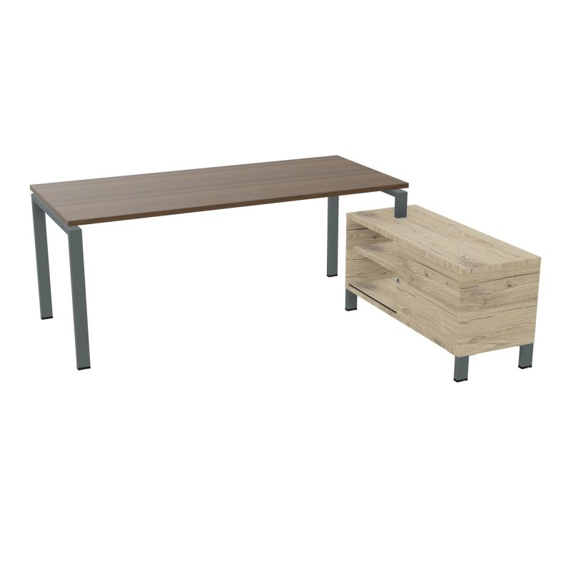 RIO BUREAU RECT. 198X168 PL 180X80 OBT + RET PORT A DROITE SIMPLE ACCES  N6 SU R3