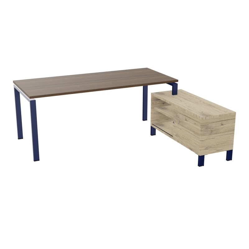 RIO BUREAU RECT. 198X168 PL 180X80 OBT + RET PORT A DROITE SIMPLE ACCES  N6 X4 R3