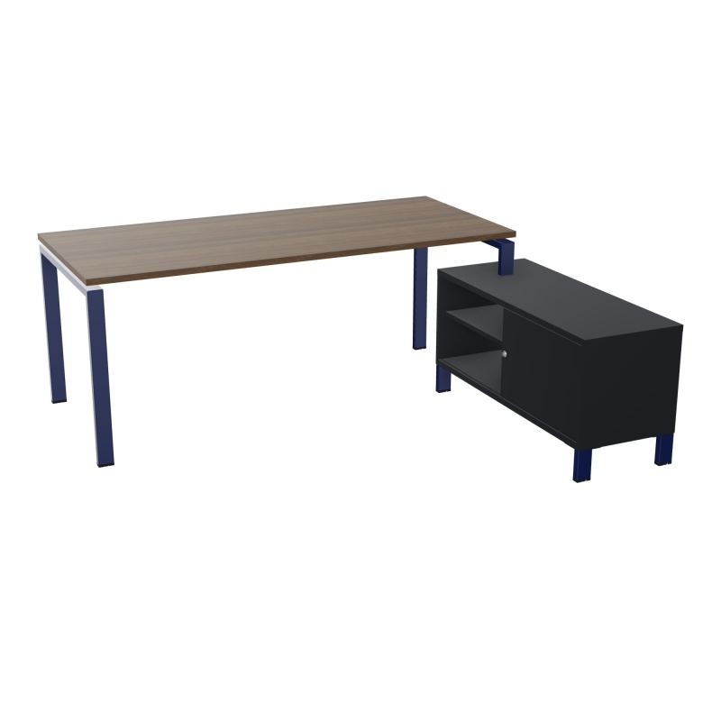 RIO BUREAU RECT. 198X168 PL 180X80 OBT + RET PORT A DROITE SIMPLE ACCES  N6 X4 R9