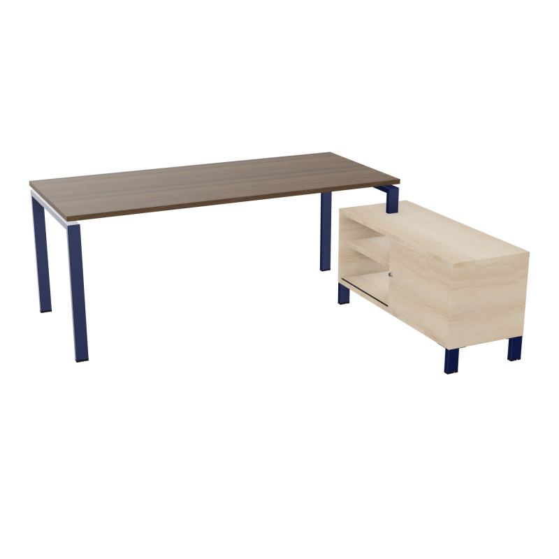 RIO BUREAU RECT. 198X168 PL 180X80 OBT + RET PORT A DROITE SIMPLE ACCES  N6 X4 RZ